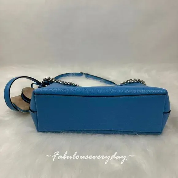 Coach Laurel Shoulder/Crossbody Bag With Mirror Charm And Pouch CBI94 Pool/Sand - Picture 7 of 9